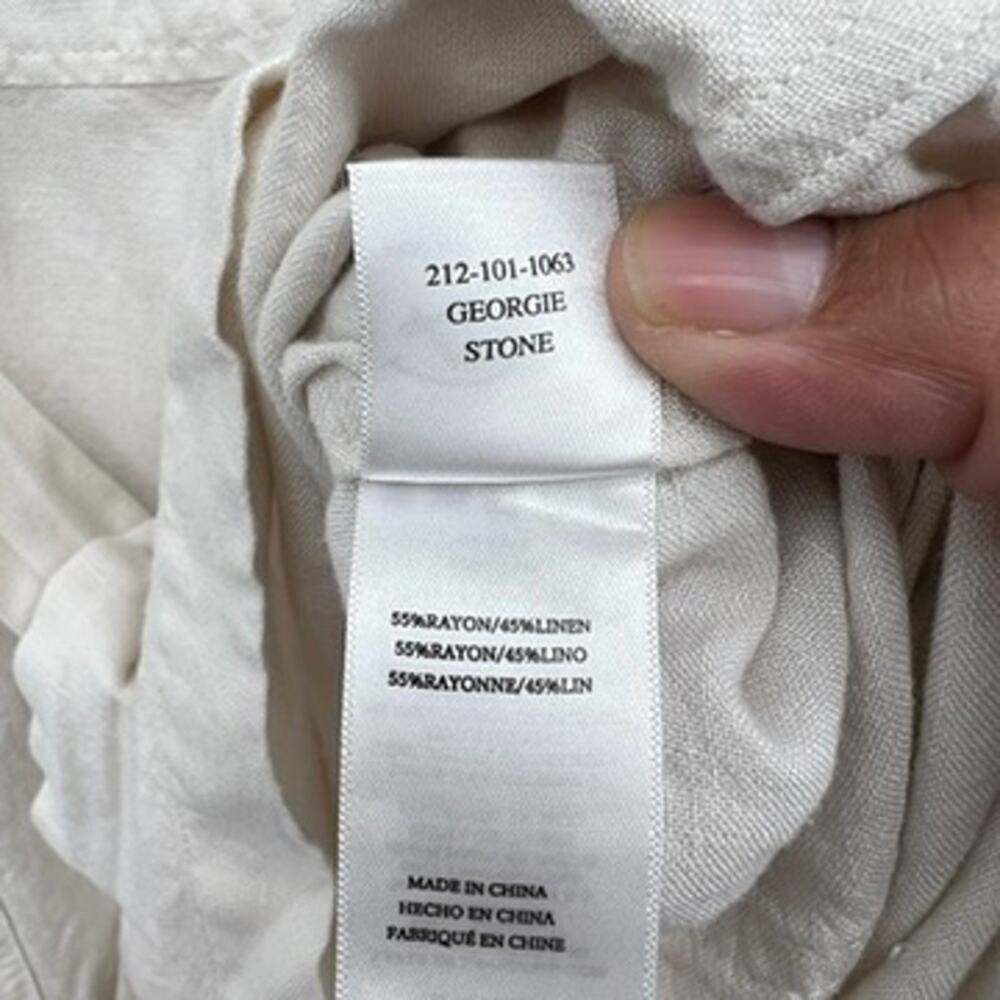 Rails Georgie Romper In Stone Cream Linen Blend W… - image 8